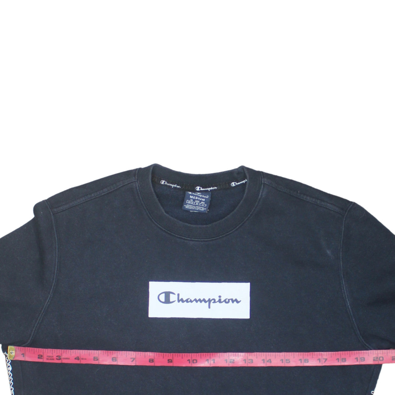 Champion Men's Black Medium Pullover Logo Sweatshirt