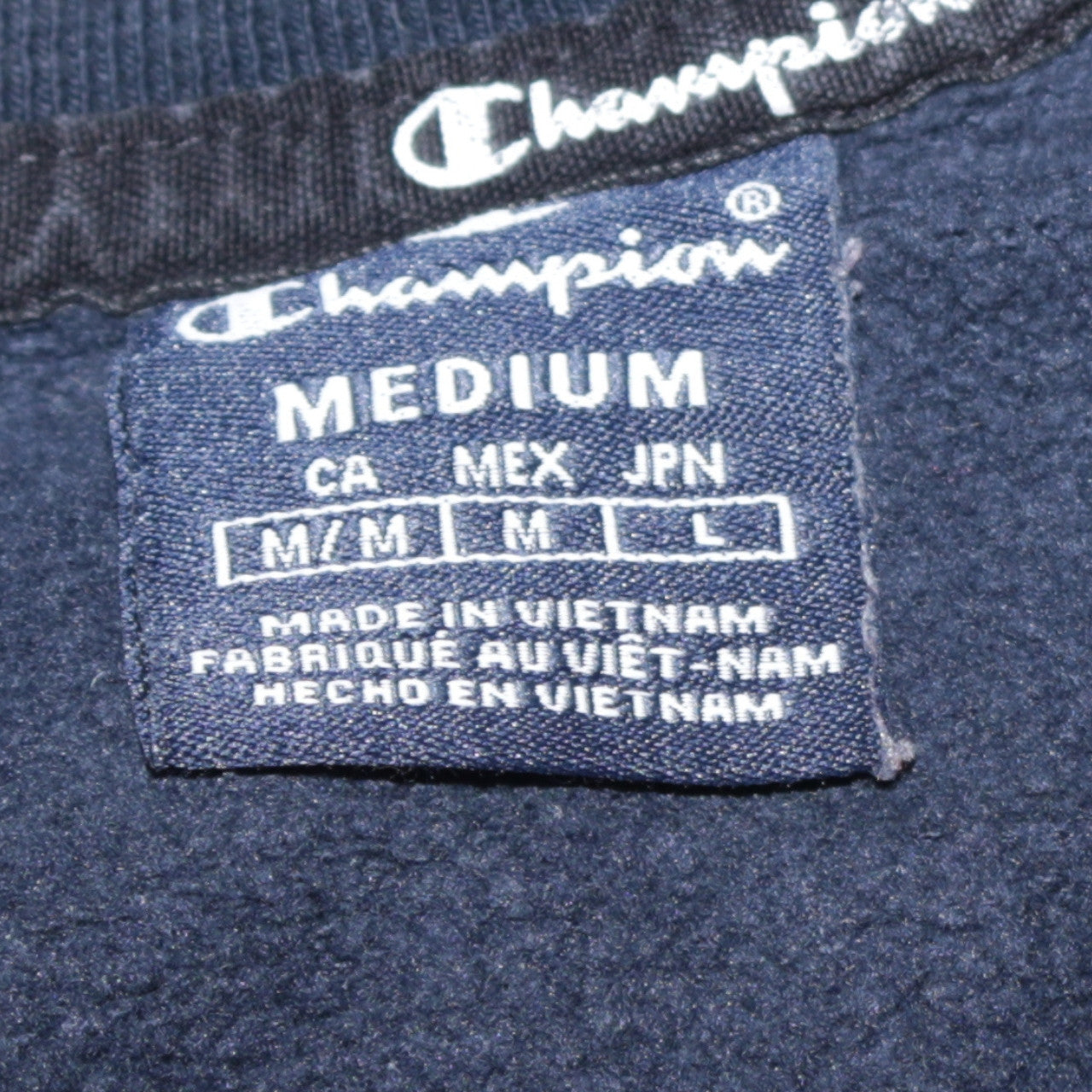 Champion Men's Black Medium Pullover Logo Sweatshirt