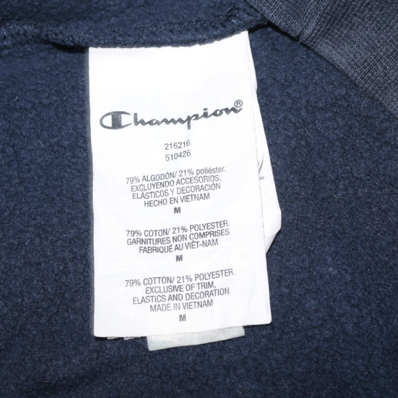 Champion Men's Black Medium Pullover Logo Sweatshirt