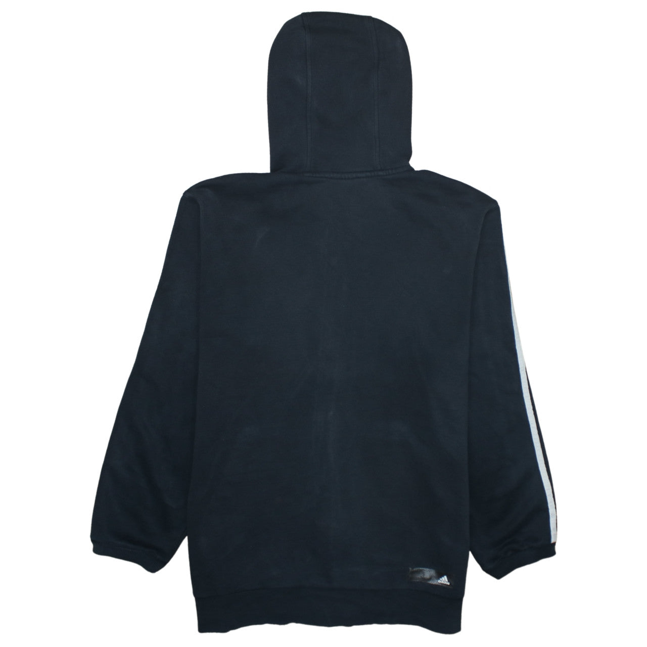 Adidas Men's Black Full Zip Logo Hoodie Size L