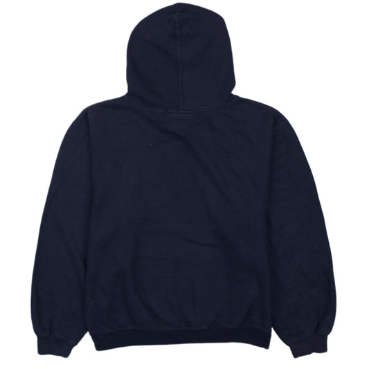 Reebok Boys Navy Patriots Football Pullover Hoodie L 14-16 Cotton Blend