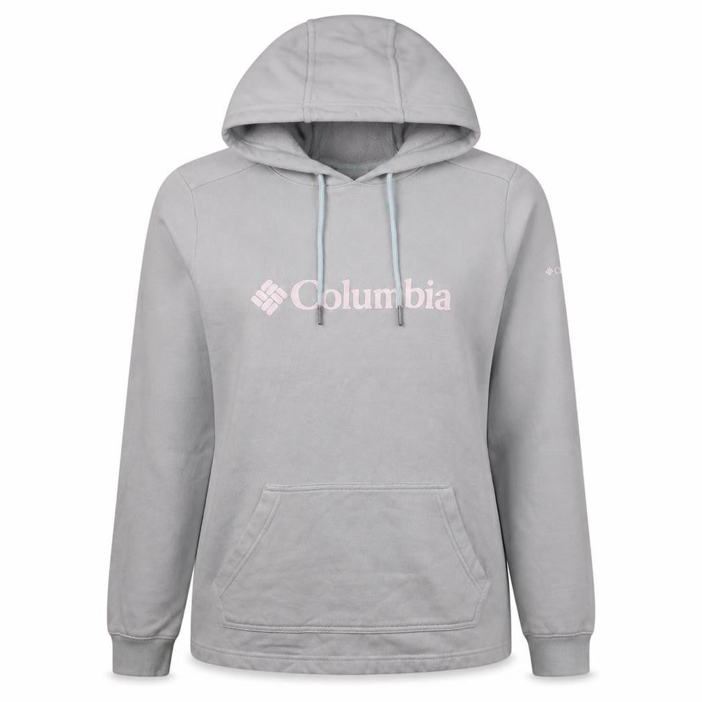 Columbia Womens Light Grey Hooded Pullover Sweatshirt Size M