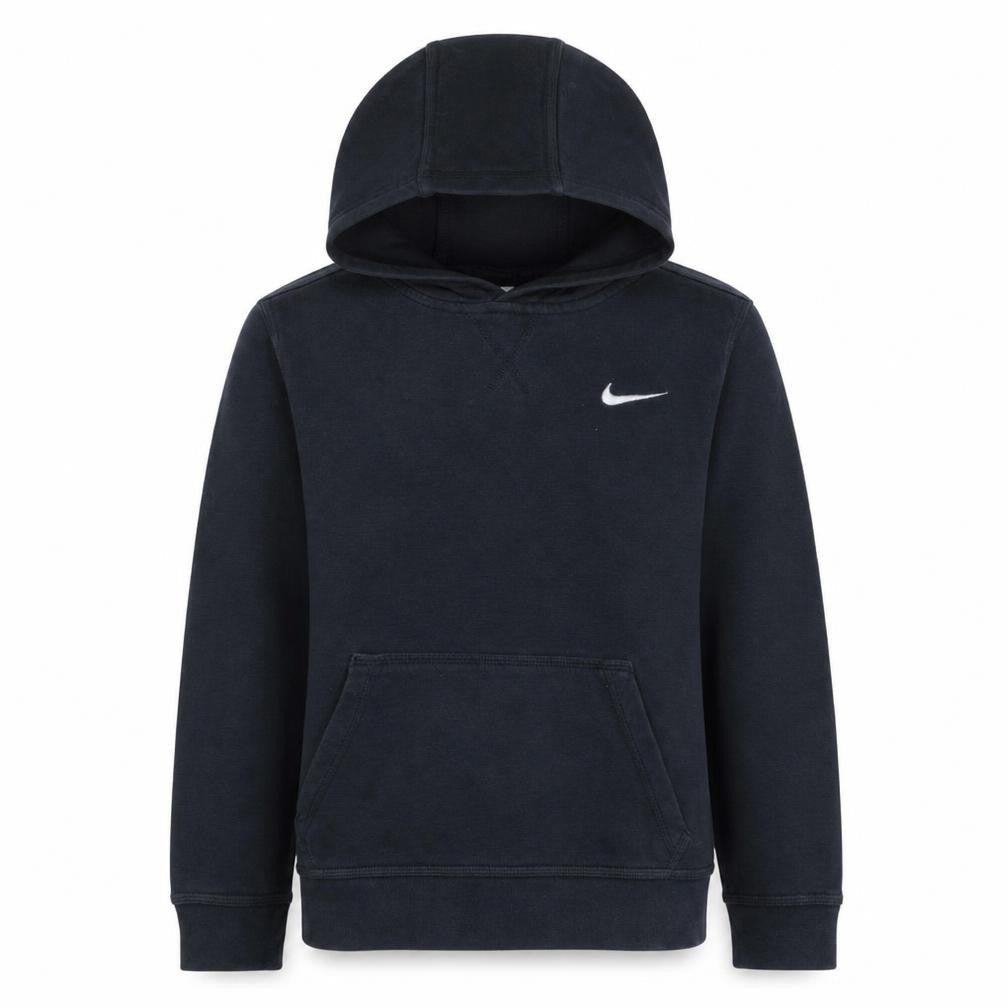 Nike Boys Black Pullover Hoodie 12-13 Years Fleece Lined Sweatshirt