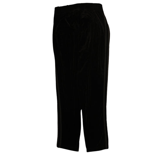 Adidas Women’s Black Velvet Straight Leg Trousers 3XL