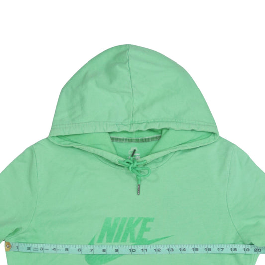 Nike Womens Green Pullover Hoodie XL Relaxed Fit Sportswear