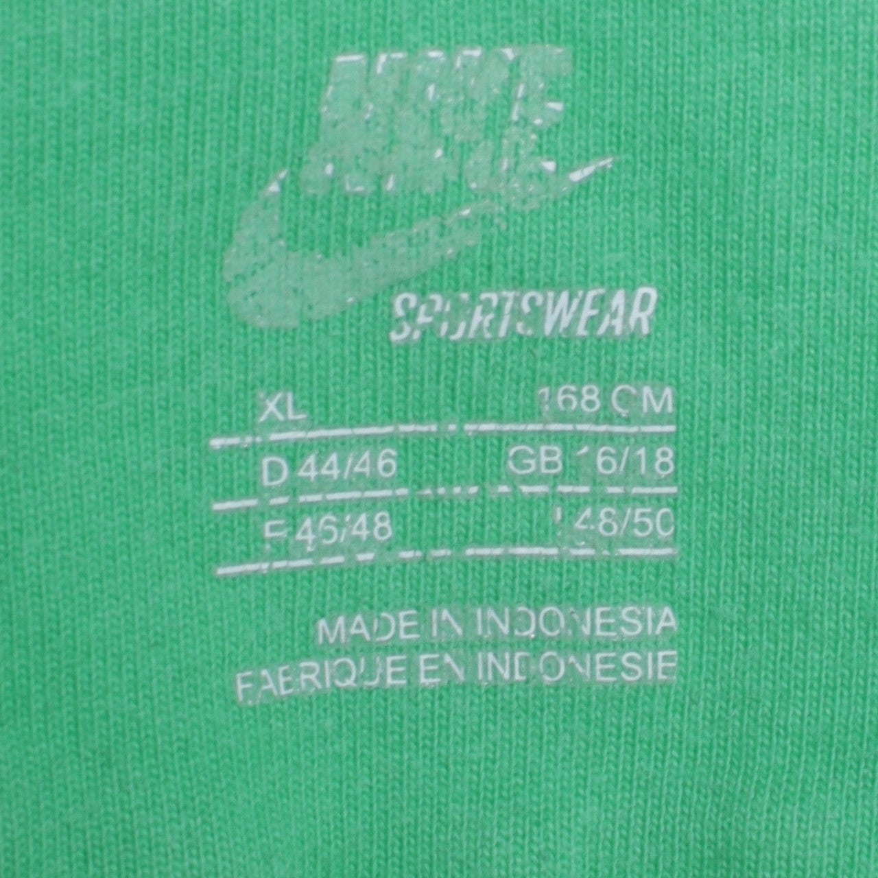 Nike Womens Green Pullover Hoodie XL Relaxed Fit Sportswear
