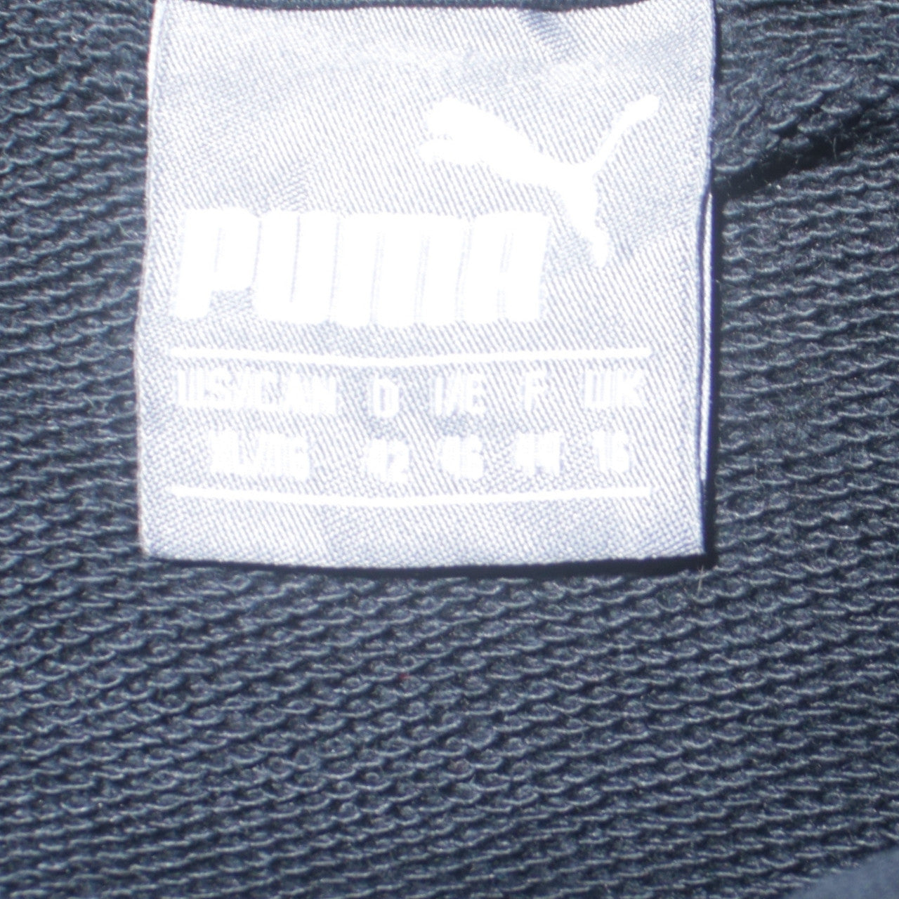Puma Women's Black Pullover Hoodie Size L Cotton Blend Logo Design
