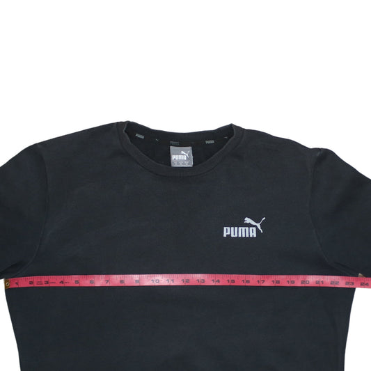 Puma Men’s Black Crew Neck Pullover Sweatshirt Size M