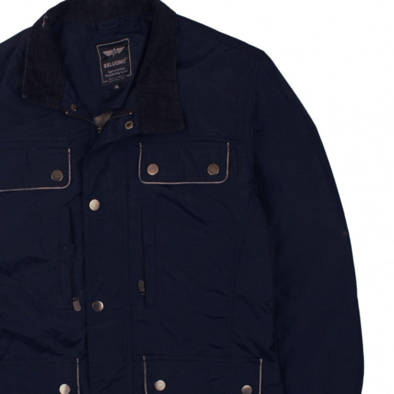 Beluomo Men's Navy Jacket XL – Casual Expedition Style Outerwear