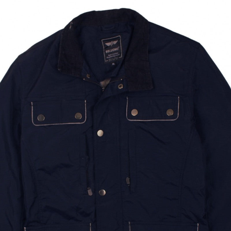 Beluomo Men's Navy Jacket XL – Casual Expedition Style Outerwear
