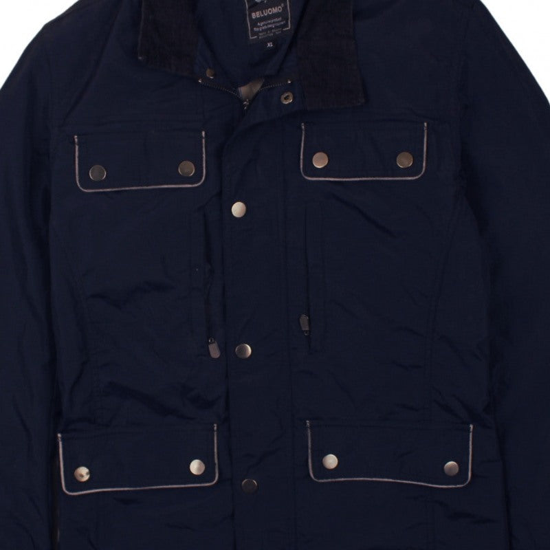 Beluomo Men's Navy Jacket XL – Casual Expedition Style Outerwear