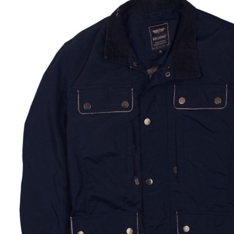 Beluomo Men's Navy Jacket XL – Casual Expedition Style Outerwear