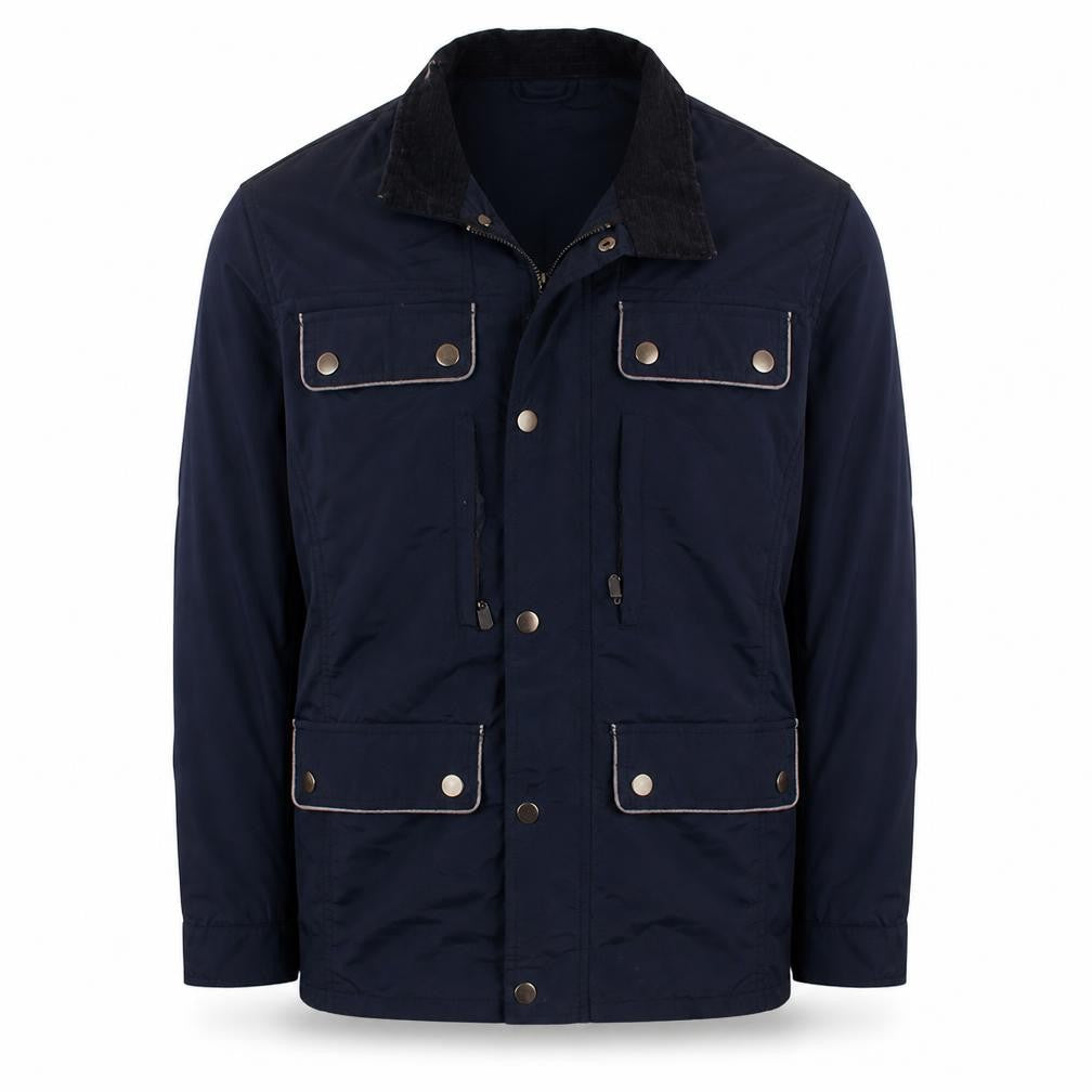 Beluomo Men's Navy Jacket XL – Casual Expedition Style Outerwear