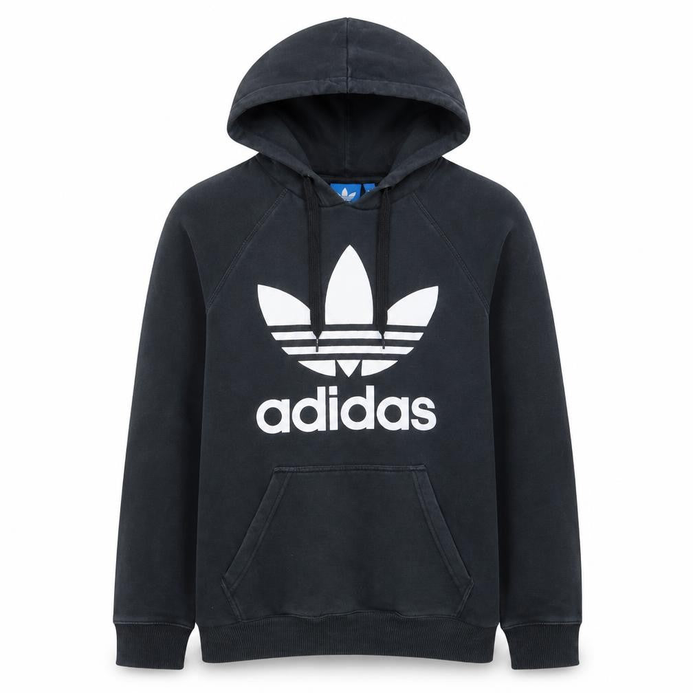 Adidas Men's Black Pullover Hoodie Small Hooded Sweatshirt Logo
