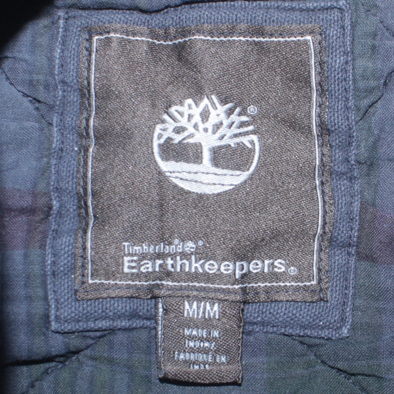 Timberland Earthkeepers Men's Blue Quilted Hooded Jacket M