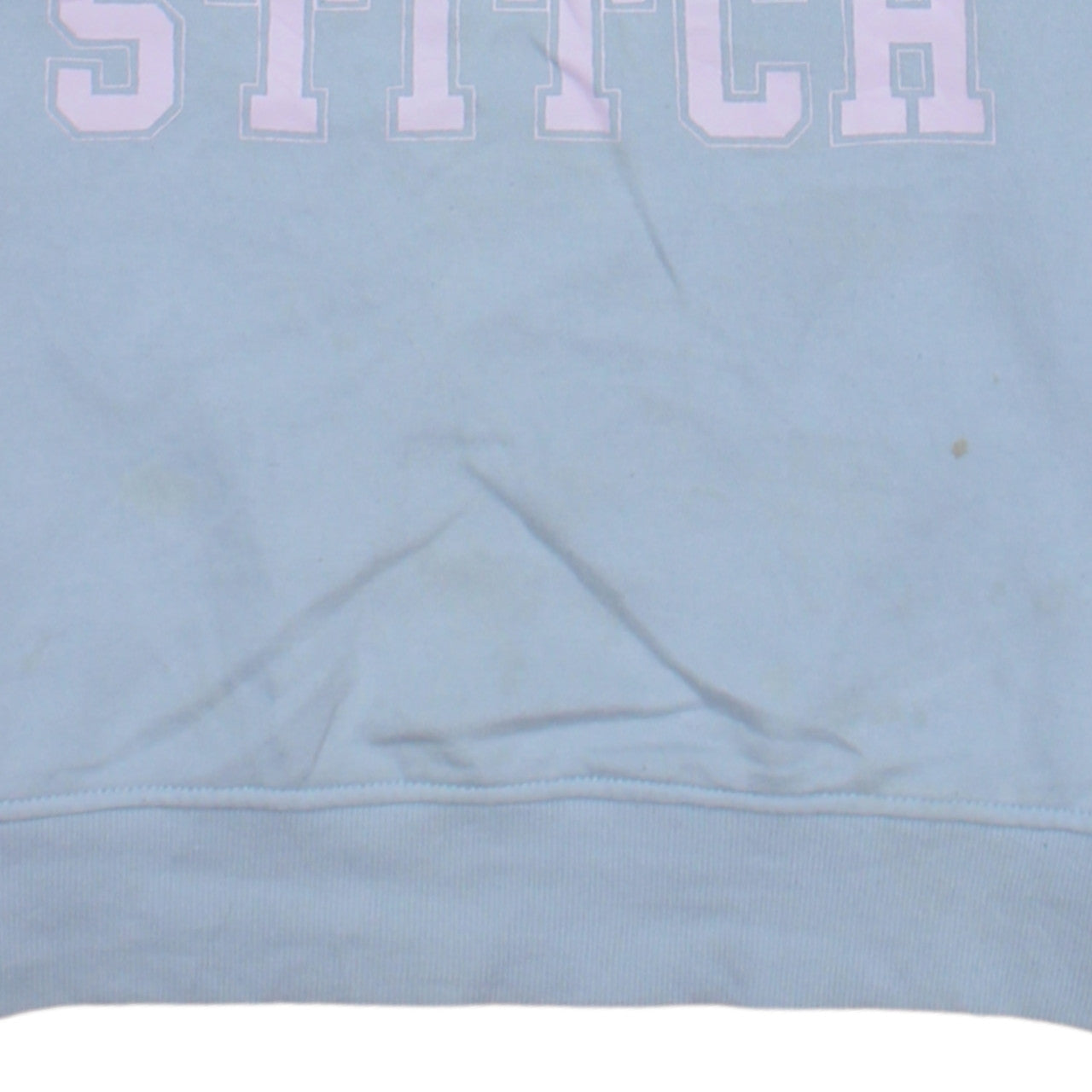 Primark Disney Women Blue Stitch Sweatshirt Size 12/14 Pullover
