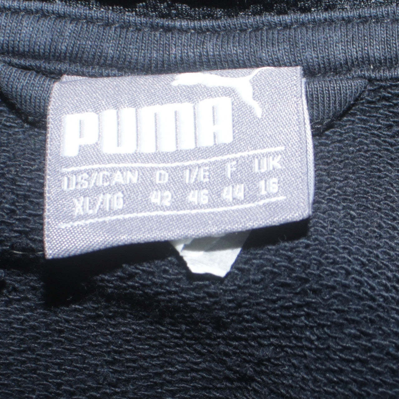 Puma Womens Black Full Zip Hoodie Size 16 Hooded Sweatshirt