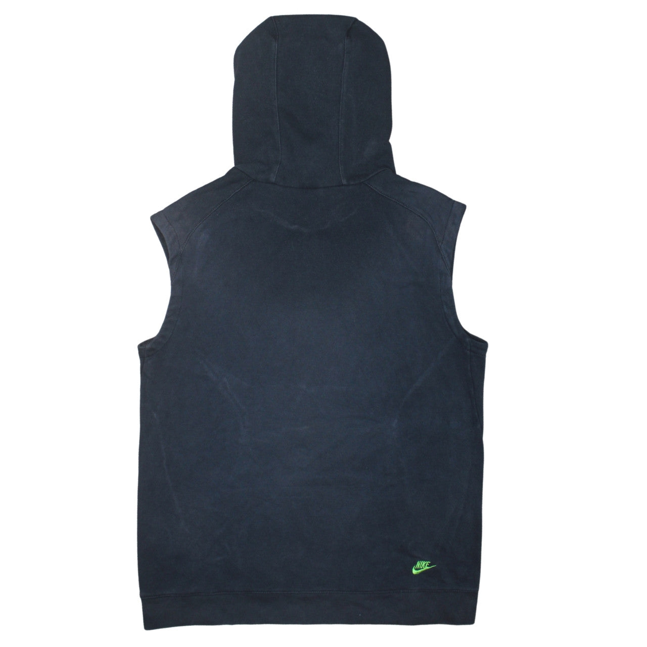 Nike Boys Black Sleeveless Pullover Hoodie XL 158-170cm Graphic Print Cotton Blend