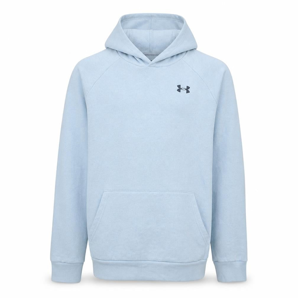 Under Armour Boys Light Blue Pullover Hoodie YXL Loose Fit