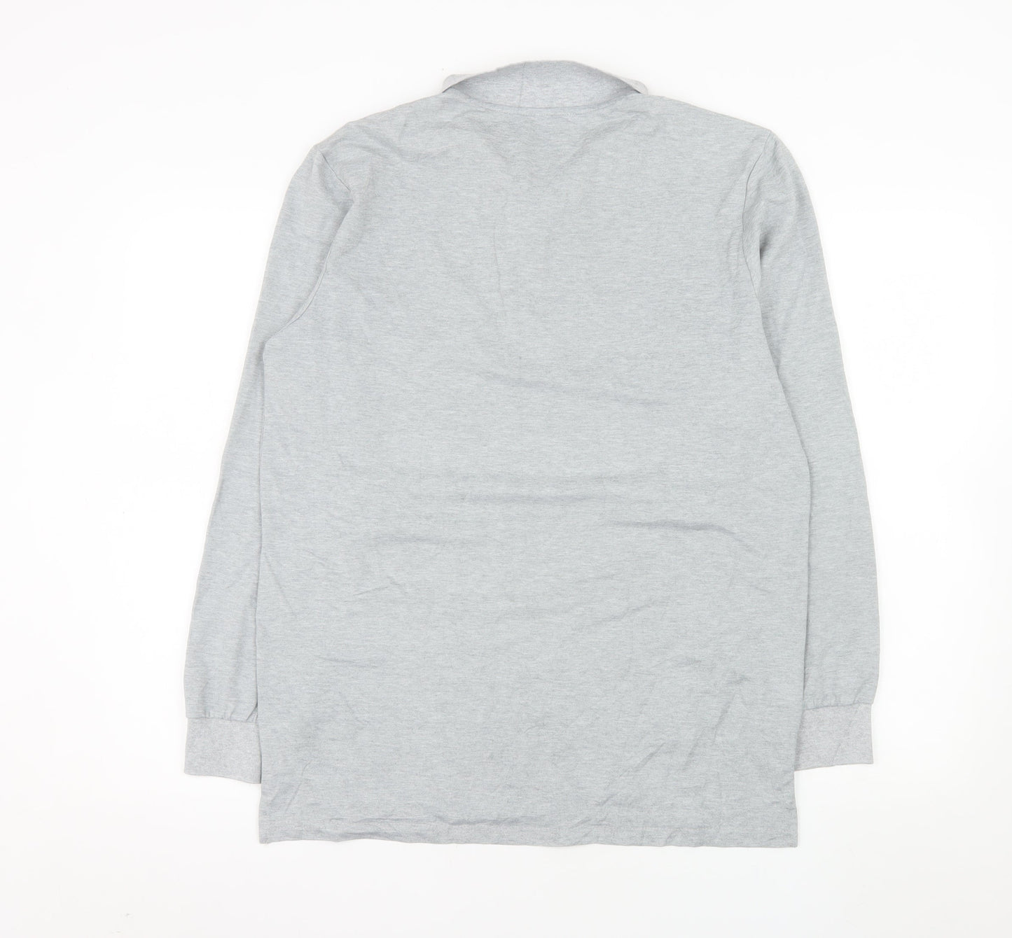 ProFiz Men’s Grey Collared 1/2 Zip Long Sleeve Sweatshirt M