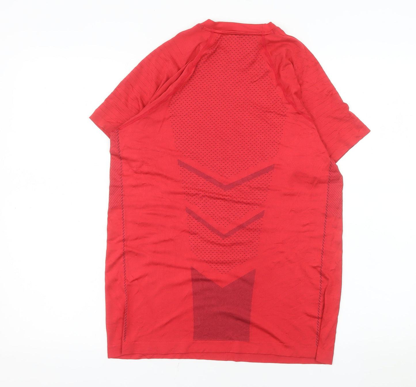 Domyos Men's Red Short Sleeve Athletic Training T-Shirt Size M