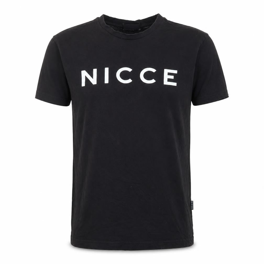 NICCE Men's Black Small Graphic Logo Cotton T-Shirt