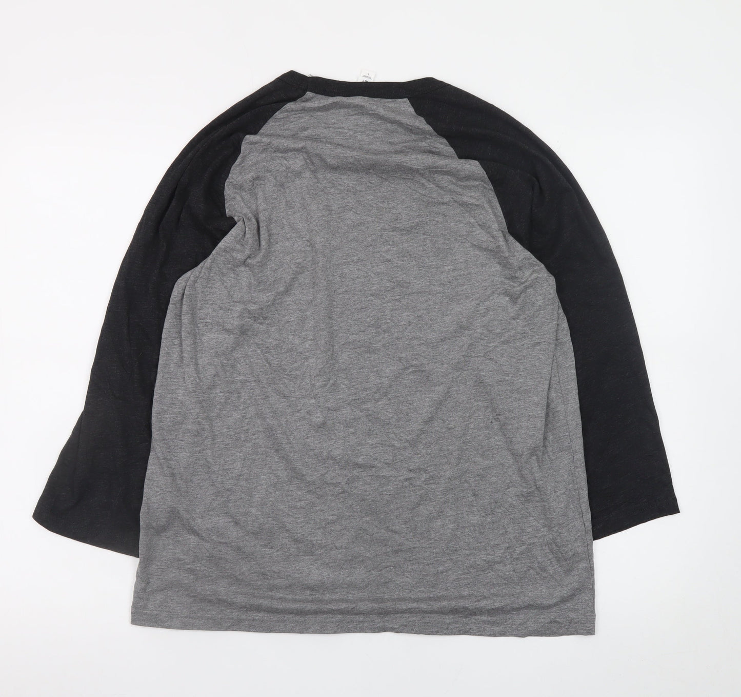 Bella + Canvas Men’s Grey 3/4 Sleeve Wild Stallyns T-Shirt Size L