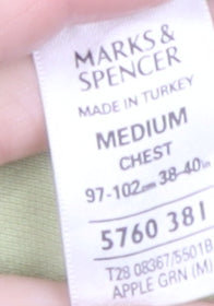 Marks and Spencer Men's Green Polo Shirt Medium Cotton Stretch