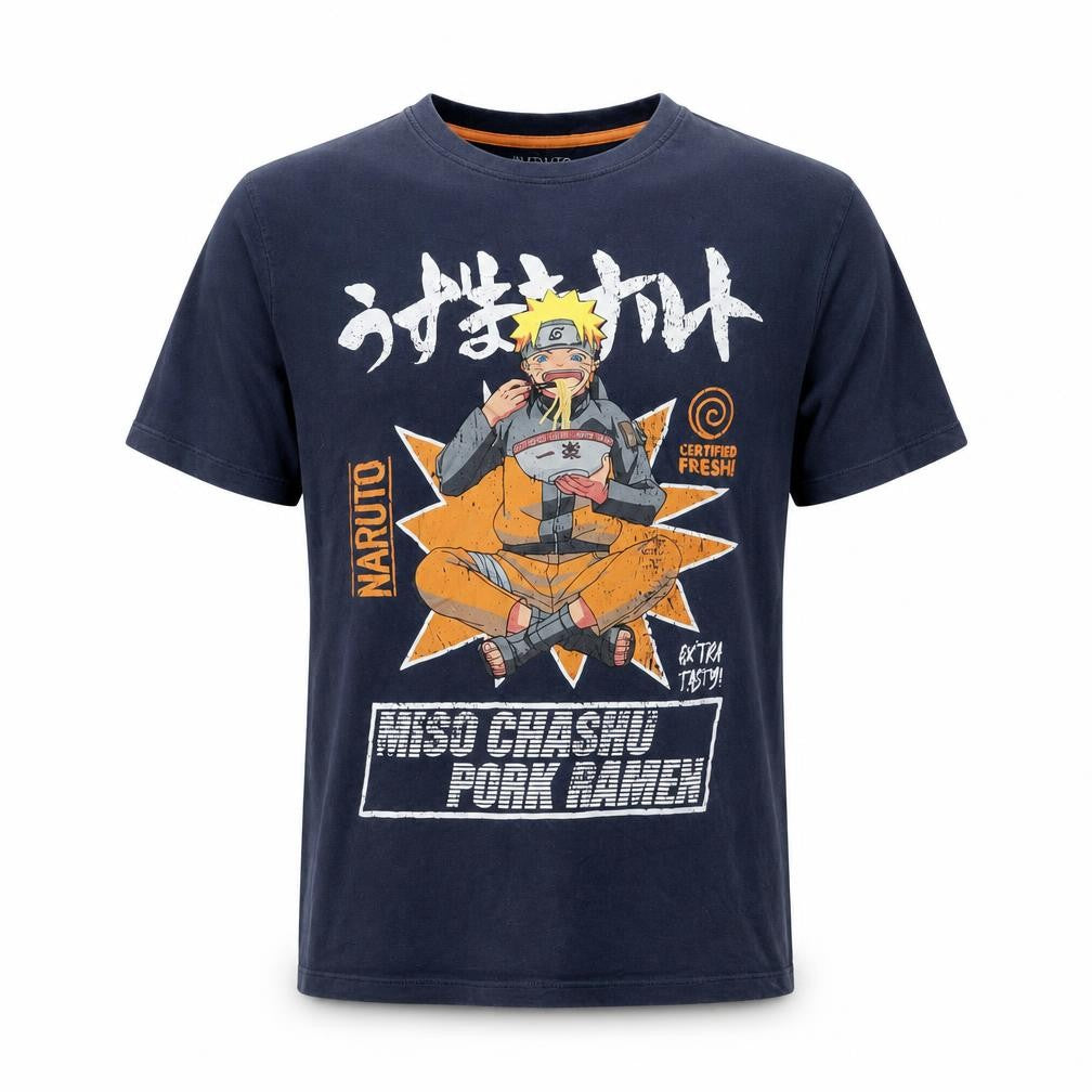 Naruto Shippuden Navy Blue Men's XL Graphic Short Sleeve T-Shirt