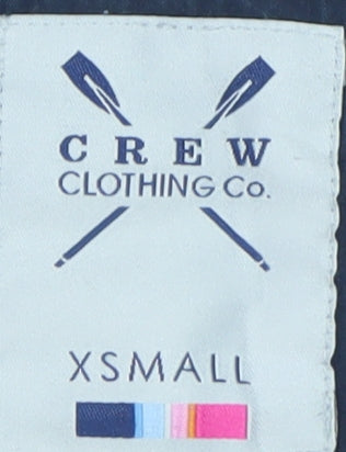 Crew Clothing Co. Men's Navy Blue Polo Shirt XS Short Sleeve Cotton