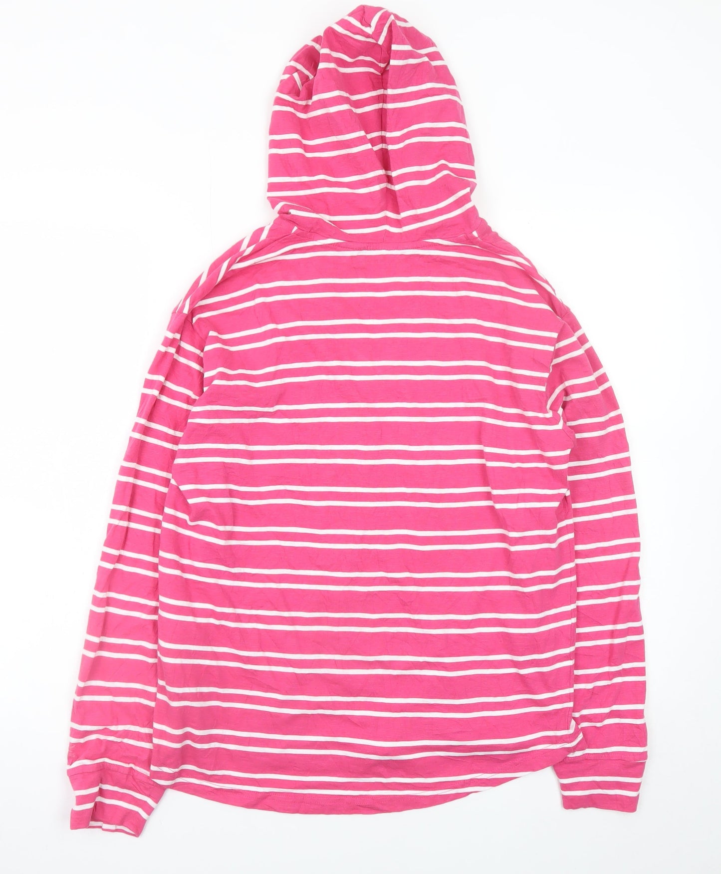 Regatta Women’s Pink Striped Cotton Pullover Hoodie UK 12