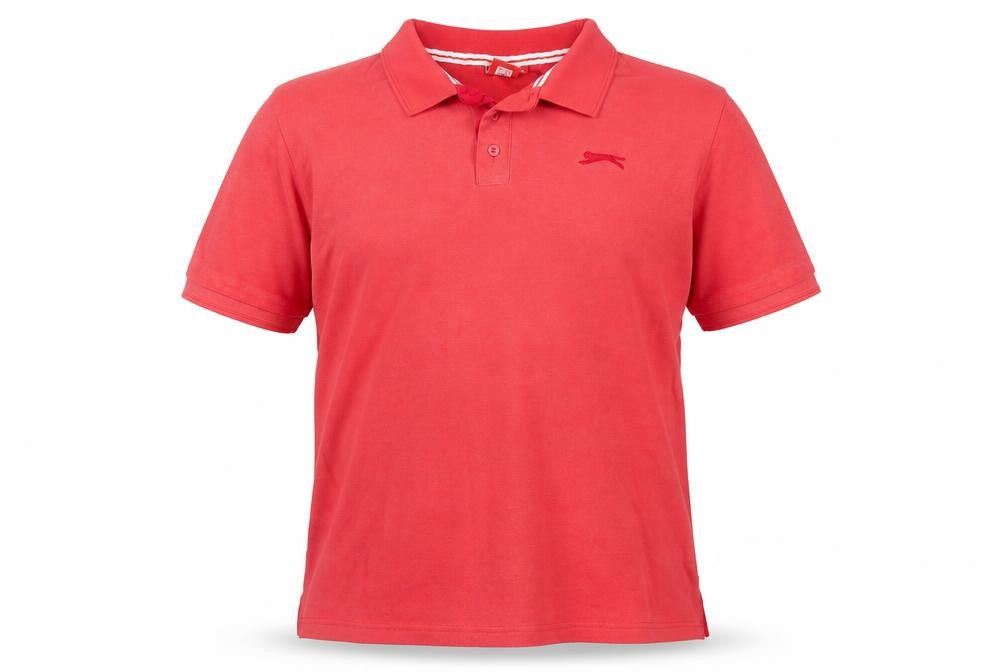 Slazenger Men's Red XL Polo Shirt Cotton Regular Fit