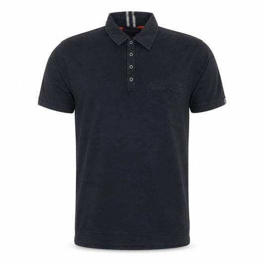 Rockport Men's Black Cotton Polo Shirt Size L Short Sleeve