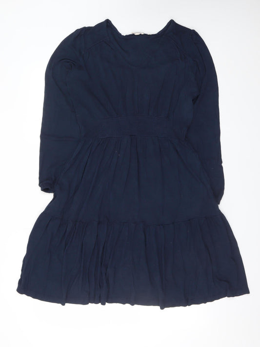 Fat Face Women’s Blue Size 10 Fit & Flare Long Sleeve Dress
