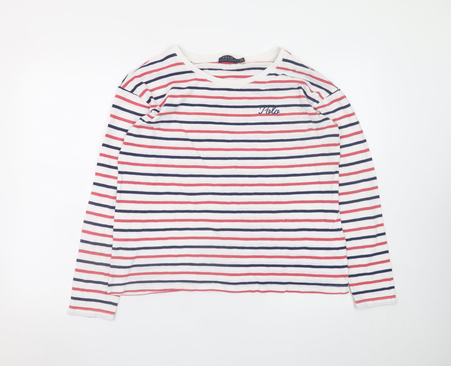 Ralph Lauren Womens Multicoloured Striped Long Sleeve T-Shirt M