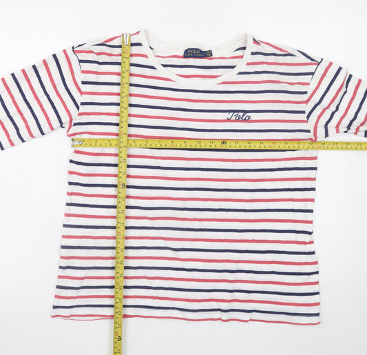 Ralph Lauren Womens Multicoloured Striped Long Sleeve T-Shirt M