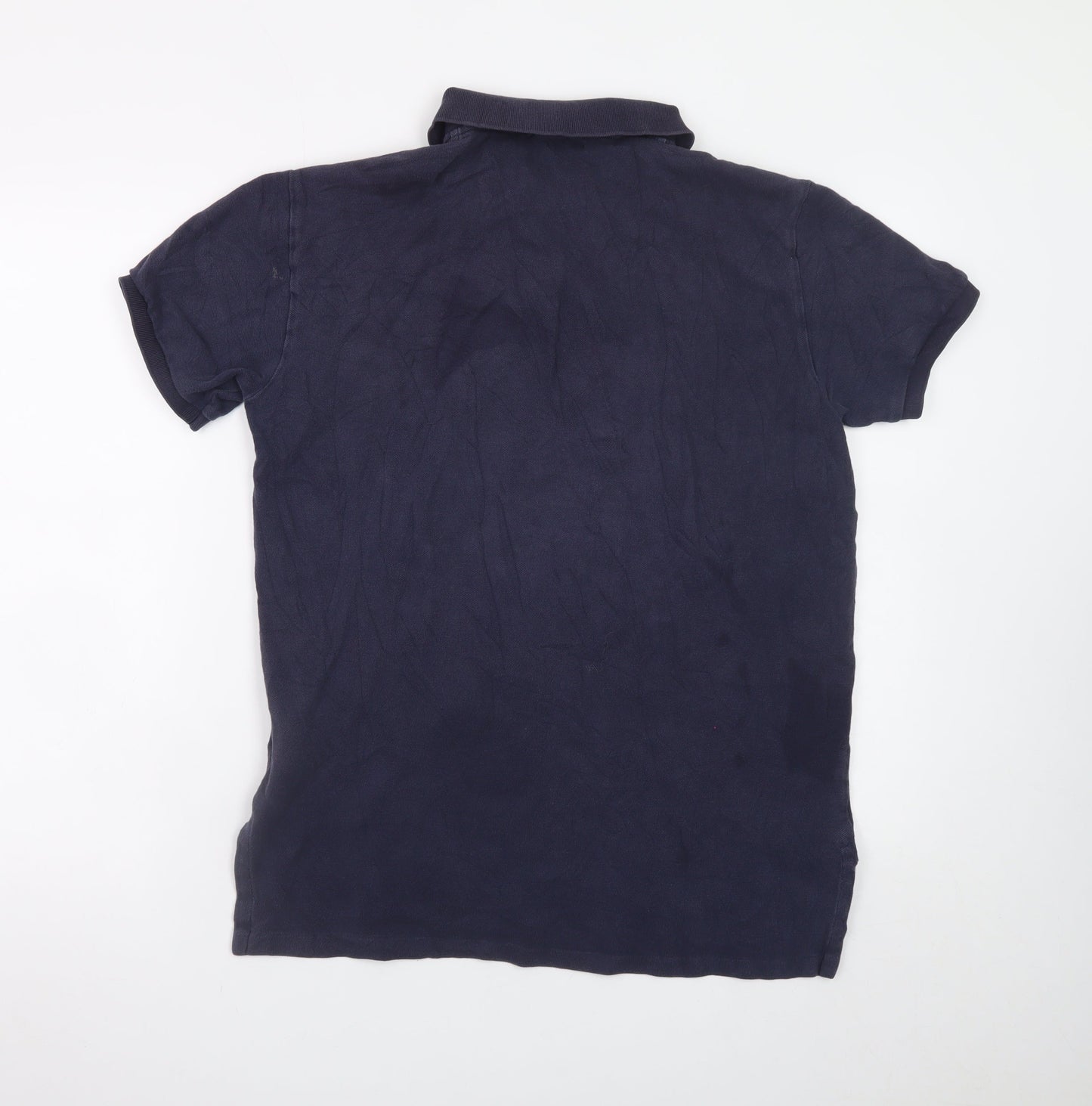 Ralph Lauren Men's Blue Cotton Short Sleeve Polo Shirt Size M