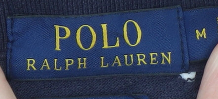 Ralph Lauren Men's Blue Cotton Short Sleeve Polo Shirt Size M