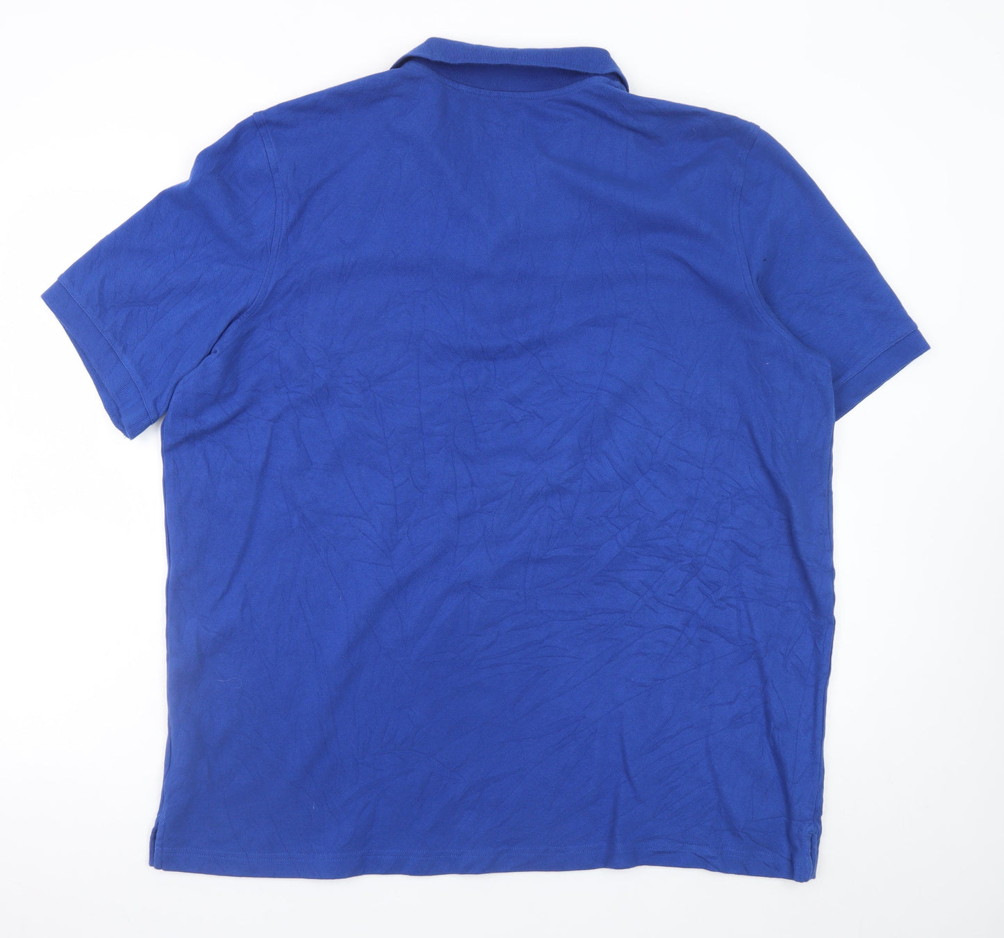 Lands' End Men's Blue XL Classic Fit Cotton Polo Shirt