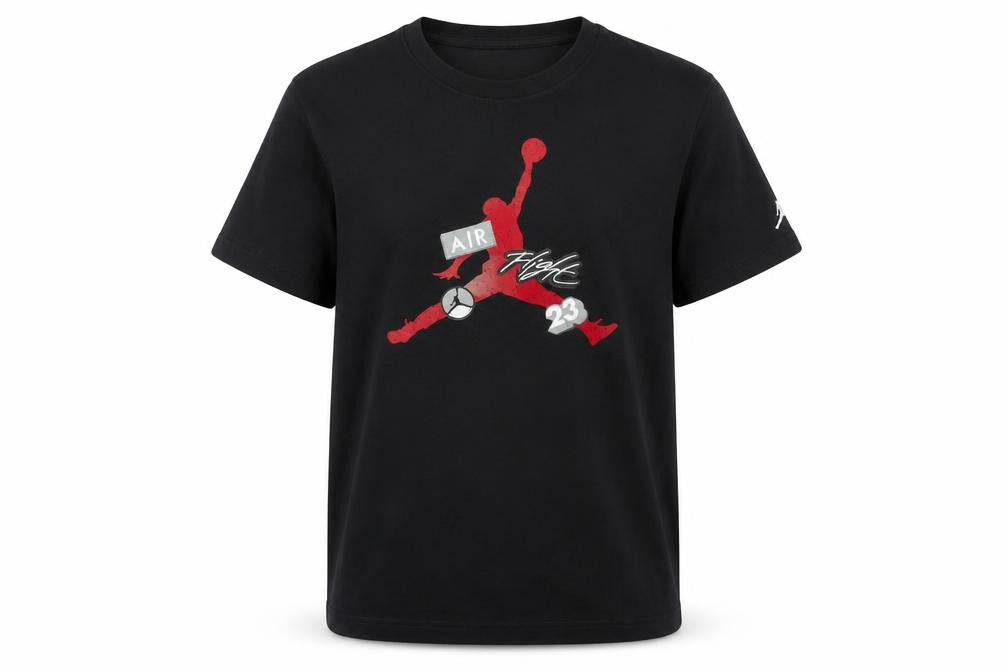 Jordan Mens Black XL Graphic Sports T-Shirt Air Flight 23 Cotton Blend