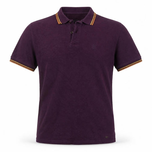 Firetrap Men's Purple Cotton Blend Polo Shirt Size M