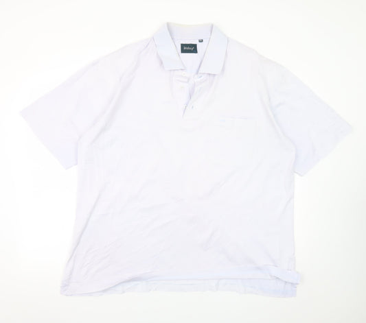 Wolsey Men's White 2XL Cotton Short Sleeve Polo Shirt