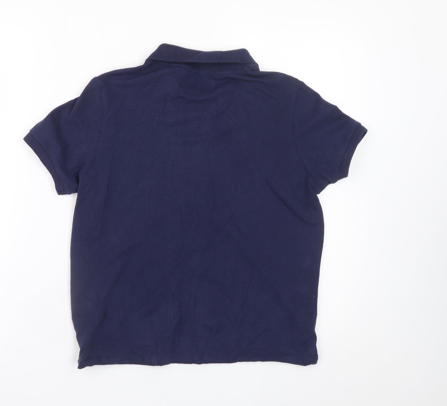 Tokyo Laundry Women's Navy Polo Shirt Size 12 Cotton Classic Style