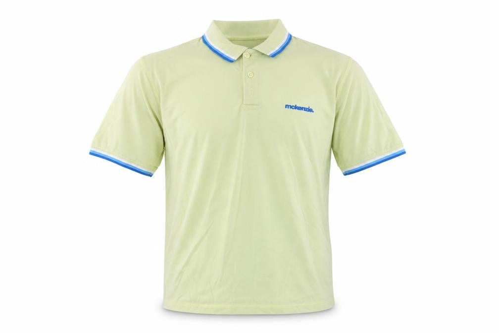 McKenzie Men's Beige Collared Cotton Short Sleeve Polo T-Shirt Size L