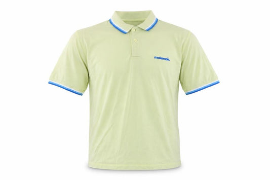 McKenzie Men's Beige Collared Cotton Short Sleeve Polo T-Shirt Size L