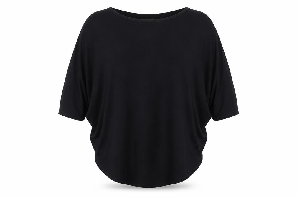 Phase Eight Women Black Size 12 Relaxed Jersey Tunic Blouse
