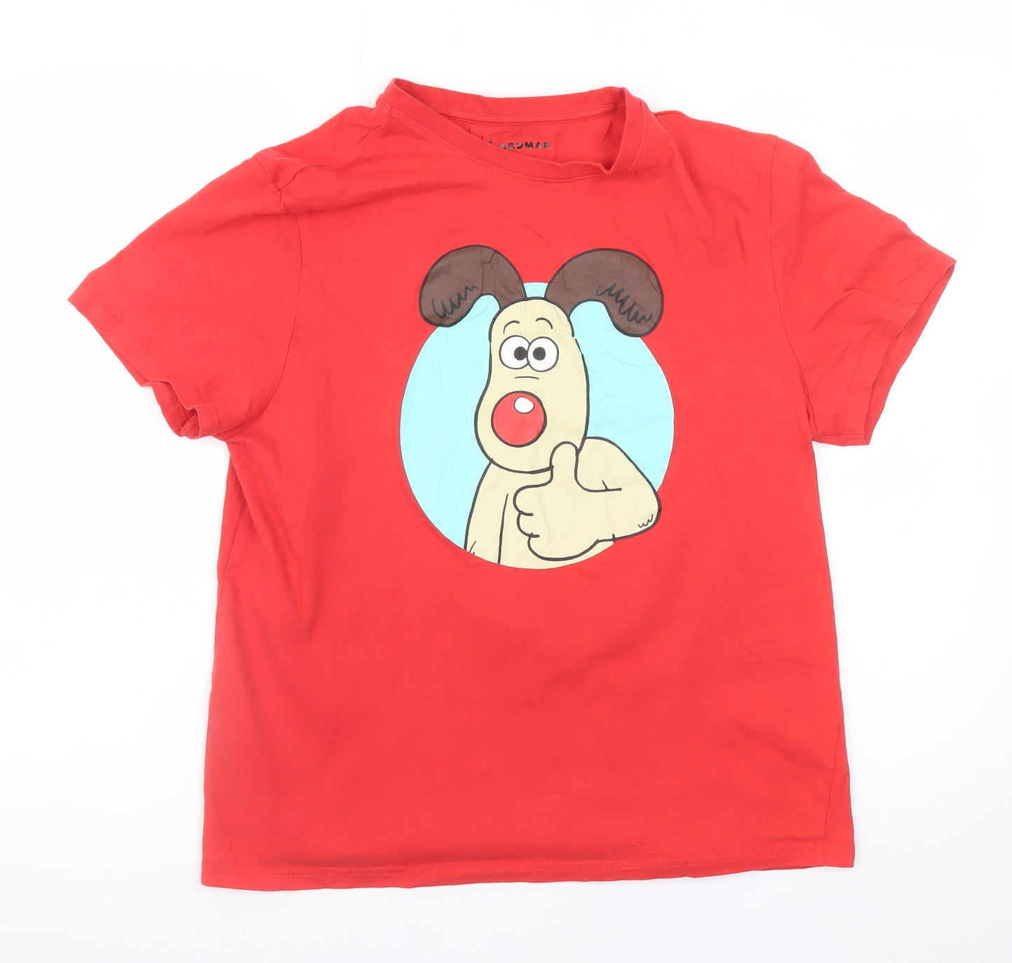Aardman Comic Relief Red Gromit Mens Medium Cotton T-Shirt