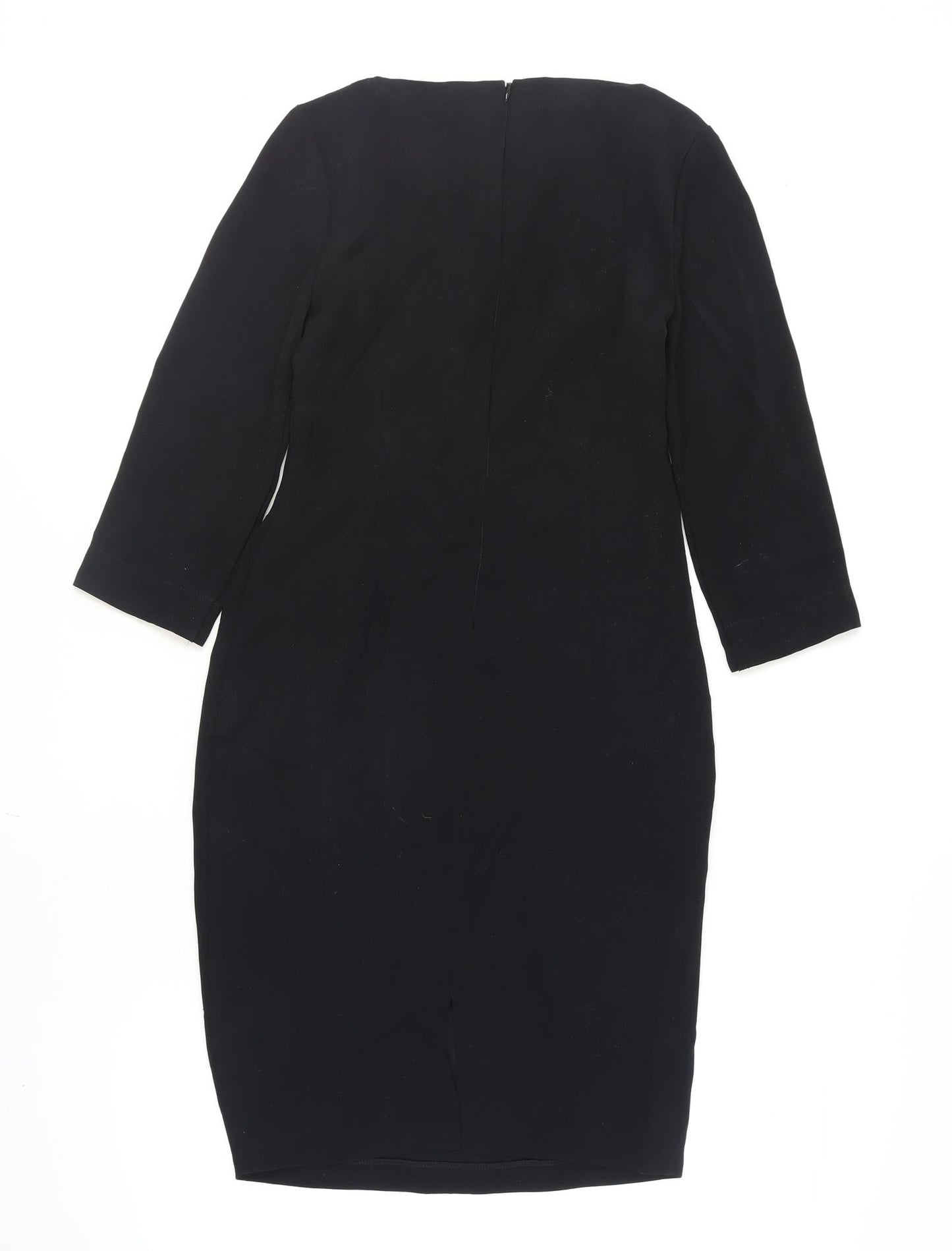 Marks and Spencer Women’s Black Sheath Knee Length Dress UK 8