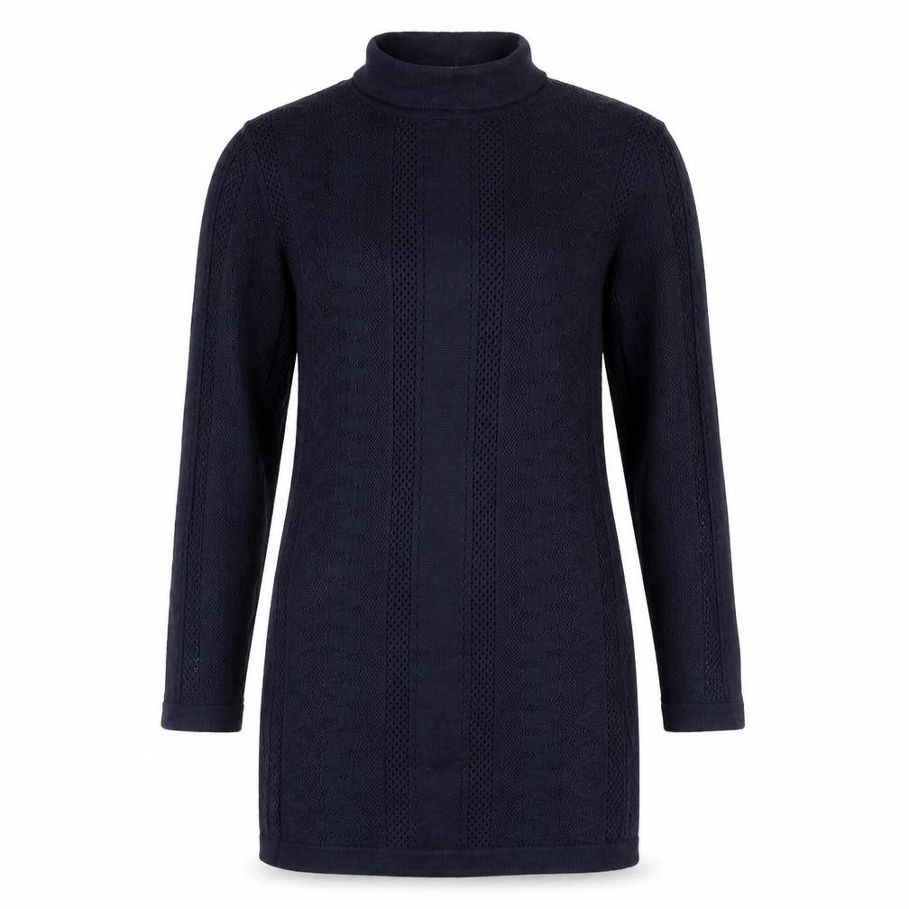 Warehouse Women’s Blue Roll Neck Tunic Jumper Size 6