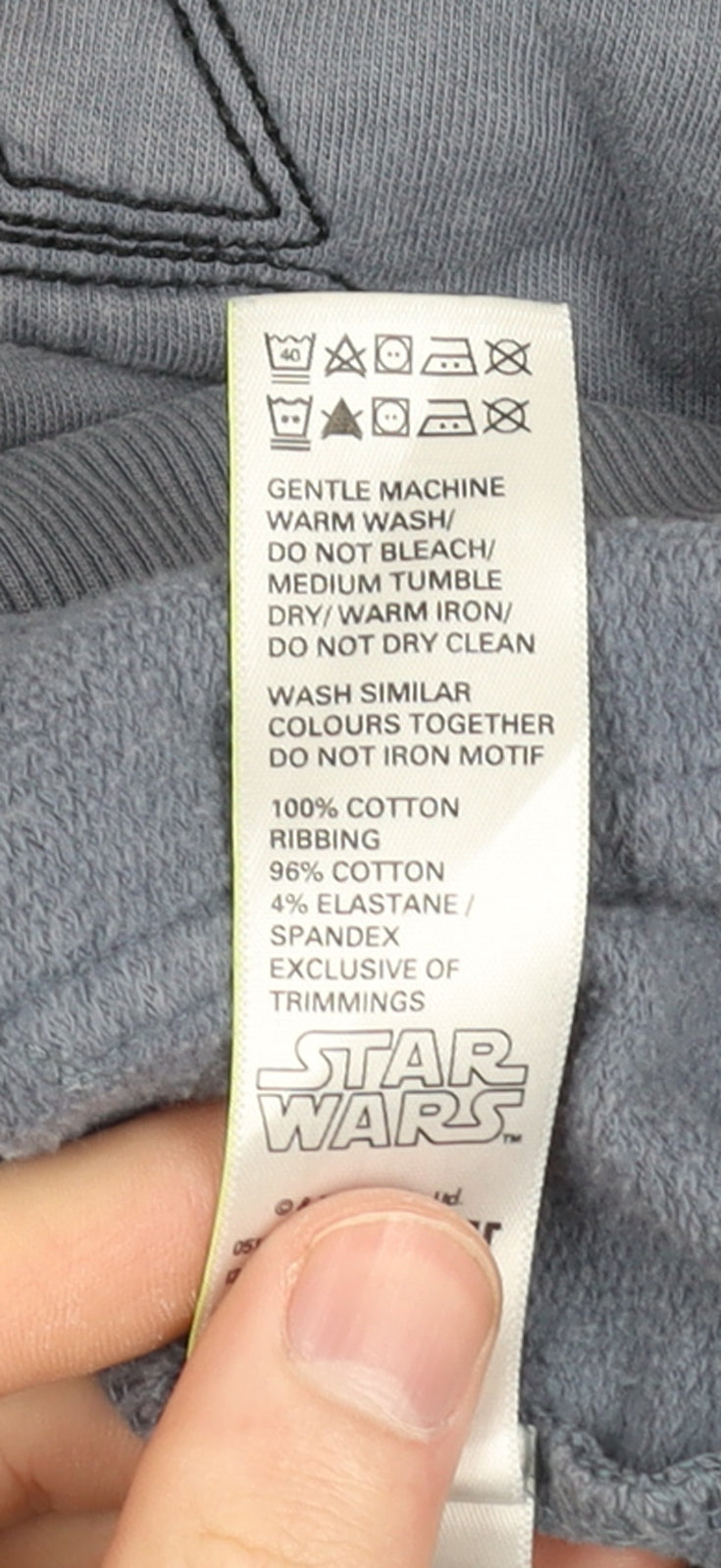 Marks and Spencer Boys Blue Star Wars Pullover Hoodie Size 13-14 Years
